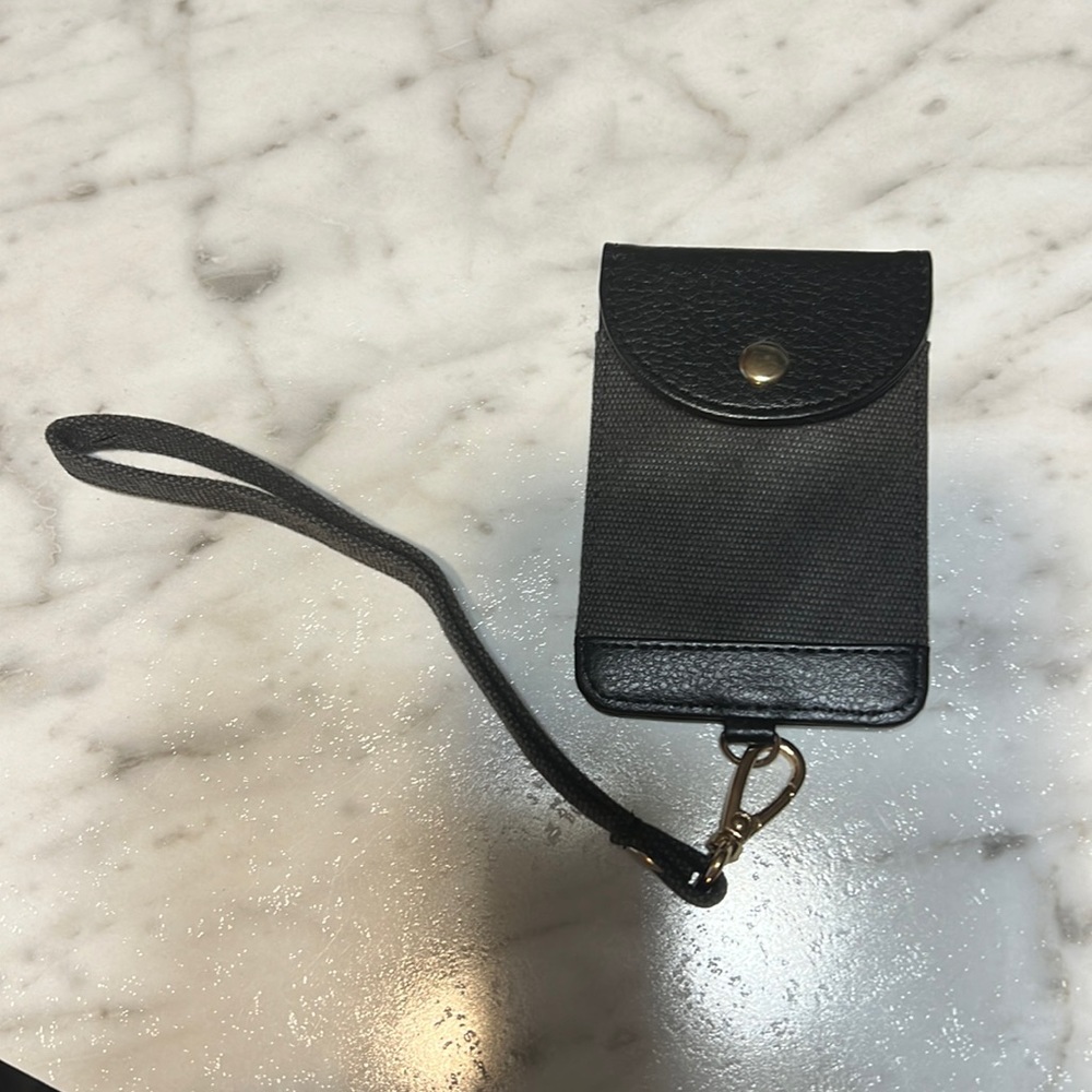 Black Phone Wallet Wristlet NEW